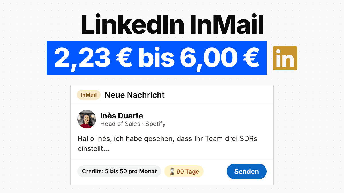 LinkedIn InMail 2026: Credits, Limits und echte Kosten