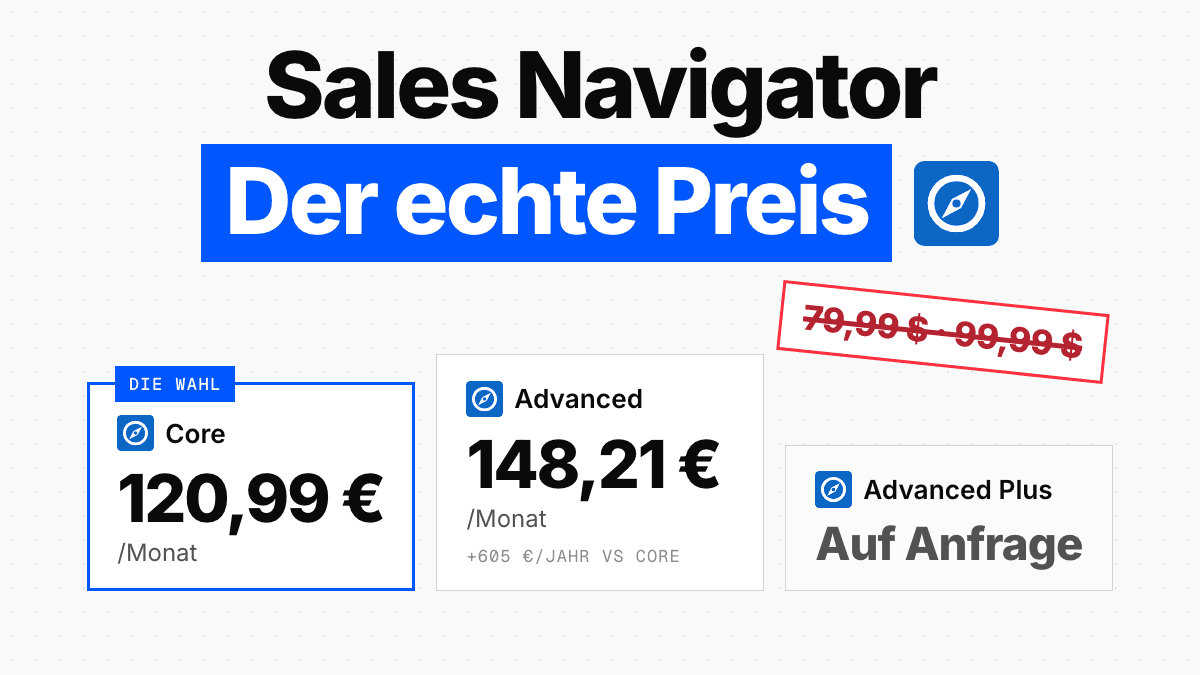 LinkedIn-Sales-Navigator-Preise 2026: alle Tarife