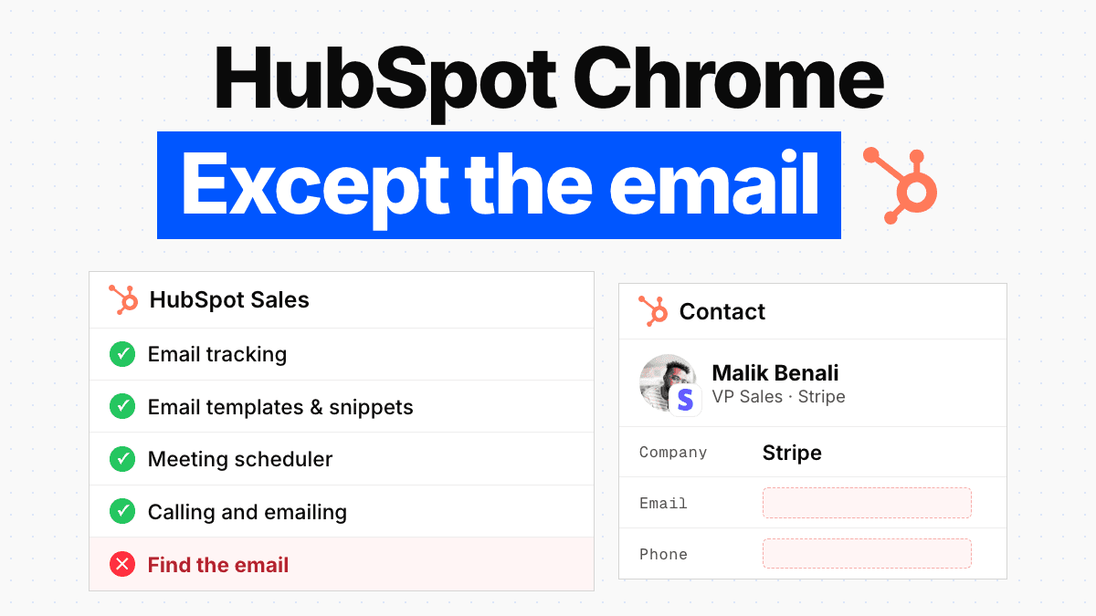 HubSpot Chrome Extension: What It Does, Except Find the Email