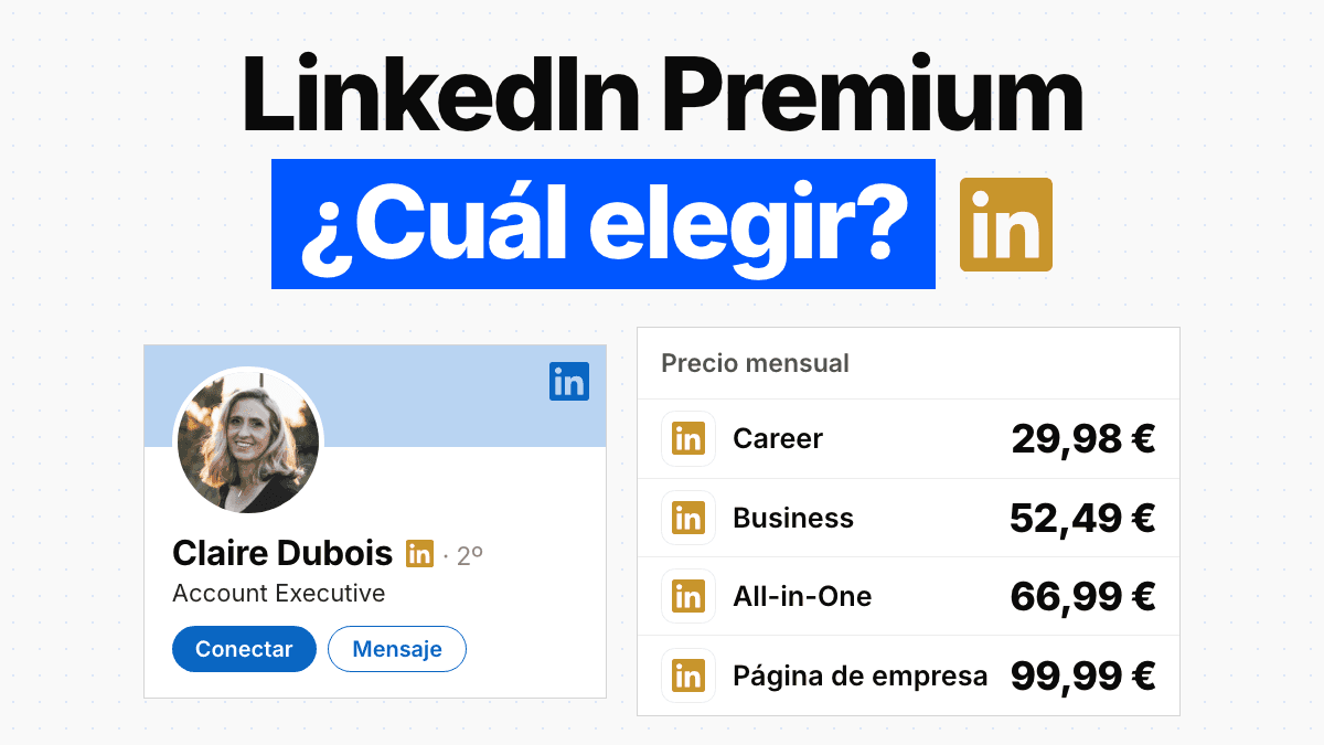 Precios de LinkedIn Premium 2026: los 4 planes comparados