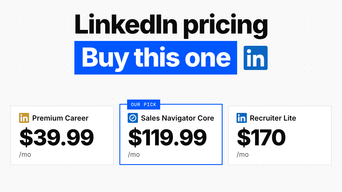 LinkedIn Pricing 2026: Every Plan, and Which to Buy